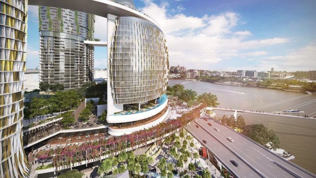 Brisbane City Council suggests the Queens Wharf devellopment could include "automatic waste collection" similar to the idea launched in Maroochydore.