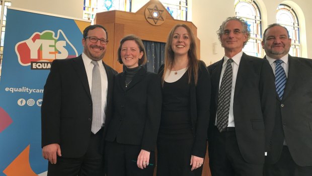 Rabbis Rafi Kaiserblueth, Nicole Roberts, Jacqueline Ninio, Jeffrey Kamins and the Reverend Sam Zwarenstein voice their support for gay marriage.