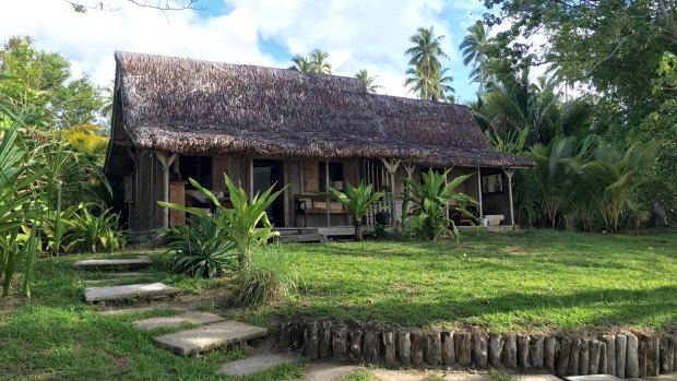 One of 10 bungalows scattered across the island.