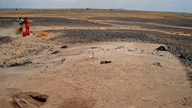 The skeletons were discovered near Lake Turkana in Kenya.