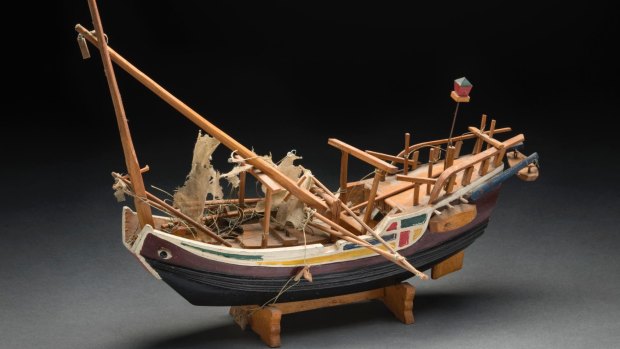  A model of a Chinese junk is special to Tasmania's  Scott Rankin.