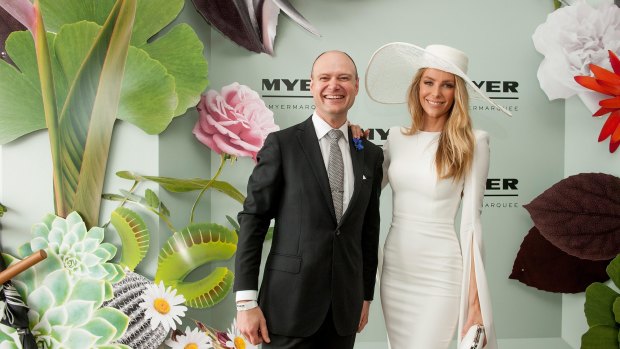 Richard Umber's Myer is a big presence in the birdcage each Melbourne Cup carnival.