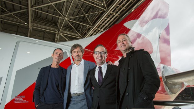 (left to right) Martin Grant, Marc Newson, Alan Joyce and Neil Perry.
