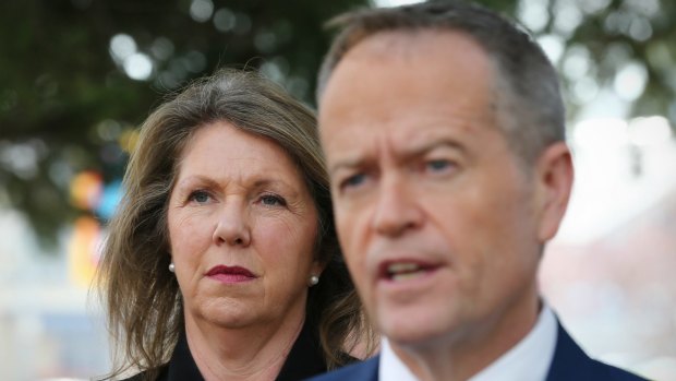 Labor's health spokeswoman Catherine King with Opposition Leader Bill Shorten.