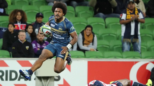 Fijian flyer Henry Speight has scored six tries for the ACT Brumbies this season.