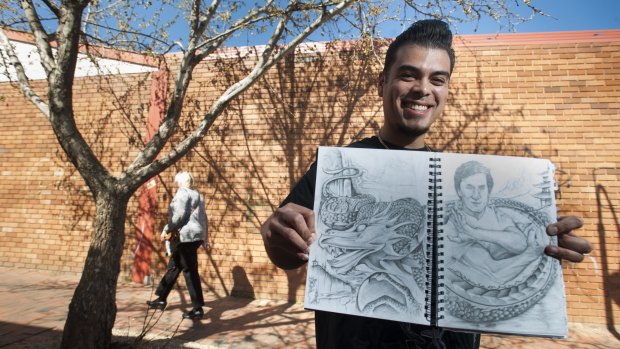 Street artist David Chavez has been given permission by ACT government to paint a mural on a public wall in Dickson.