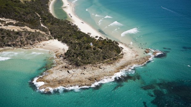 Moreton Island from the air