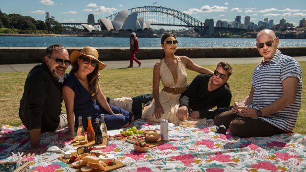 The stars of Brazil's Totalmente Demais in Sydney.