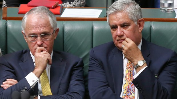 Ken Wyatt pictured with Malcolm Turnbull, who says he is "disappointed" with calls for an Australia Day date change.
