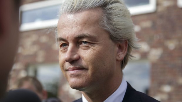 Anti-immigration politician Geert Wilders, leader of the Dutch Party for Freedom.
