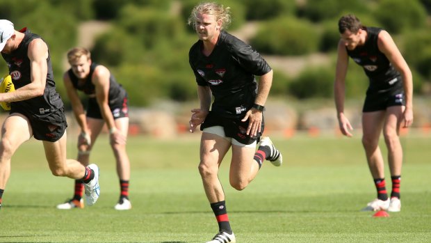 Michael Hurley is one of the banned Bombers set for return in the pre-season.