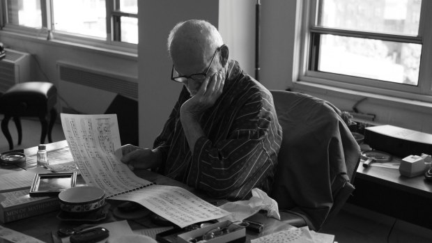 "Studying Bach", Bill Hayes' photograph of his late partner, medical author Oliver Sacks, in August 2015.