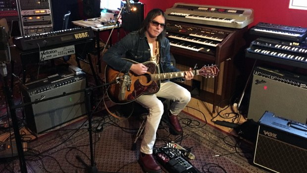 Anton Newcombe in his studio: "I have employees! I have 85 catalogue titles on my label".