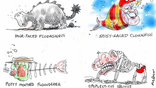 ECOLOGICAL CRISIS ... NEAR EXTINCT SPECIES Illustration: Alan Moir