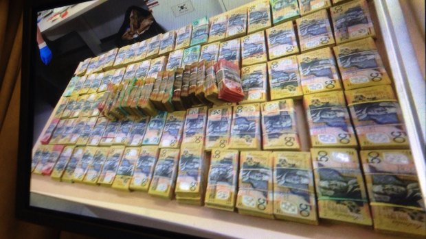 More than a million dollars cash was seized along with the record-breaking meth bust.