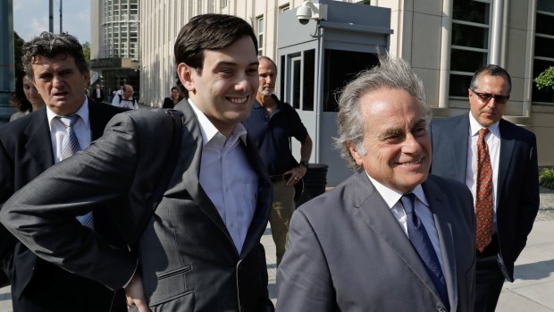 Martin Shkreli, left, will allow his lawyer Benjamin Brafman to do the talking in court.