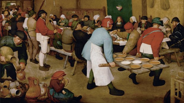 Pieter Bruegel the Elder's <em>Peasant Wedding</em>, c. 1566-1569.