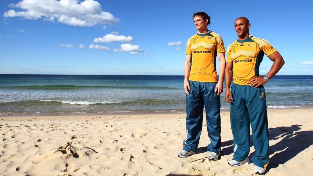Dynamic duo: Stephen Larkham and George Gregan at Coogee in 2007.