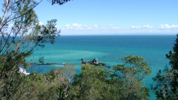 The wrecks at Tangalooma, on Moreton Island, where Scott Ryan will spend his summer vacation.