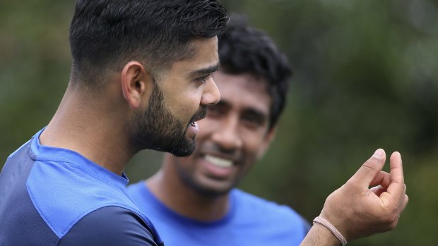 A job to do: Virat Kohli won’t be backing down.