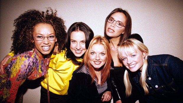 The Spice Girls - Melanie B, Melanie C, Geri Halliwell, Victoria Beckham And Emma Bunton.