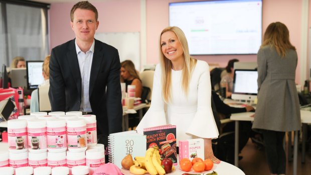 Richard Whiteoak of Whiteoak Capital, one of The Healthy Mummy's investors, with founder Rhian Allen.  