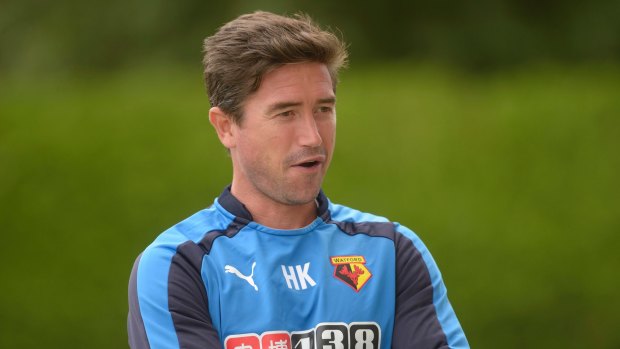 Learning process: Harry Kewell was on the coaching staff at Watford before making the move to Crawley Town.