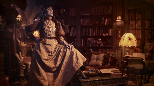 Natasia Demetriou stars as Nadja in the American comedy <i>What We Do In The Shadows</I>. 