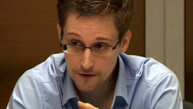 NSA whistleblower Edward Snowden in Moscow in 2013.