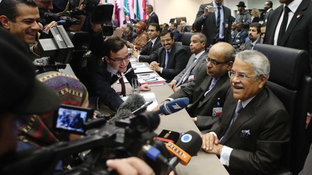 Oil talks: Saudi Arabia's Oil Minister Ali al-Naimi before the OPEC meeting in Vienna.
