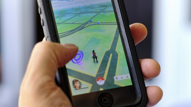 Pokemon Go in action. The game has been released in Australia, New Zealand and the US first. 