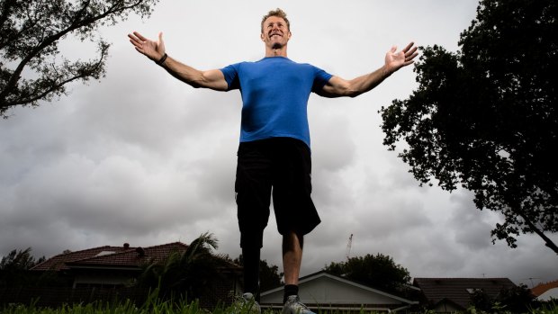 Athlete John Maclean learned how to walk again.