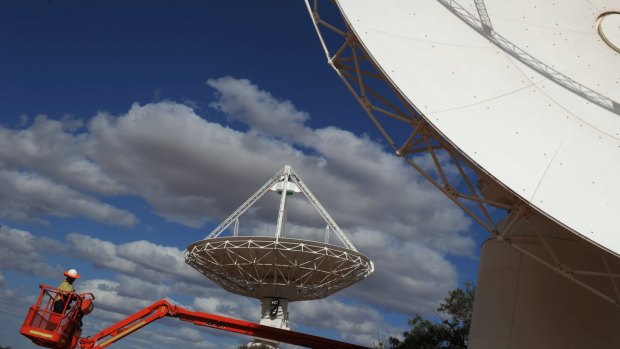 The square kilometre array site in Western Australia. Australia and New Zealand bid to host the SKA in Murchison Shire in WA. It will be the biggest and most advanced radio telescope ever constructed, consistsing of 3000 dishes.