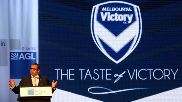 Victory chairman Anthony Di  Pietro launches the club's A-league season
