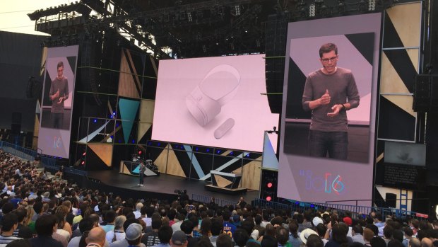 Clay Bavor, the leader of Google's VR division, announces Google Daydream.