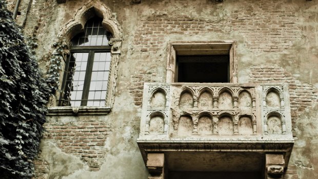 Romeo and Juliet balcony in Verona.