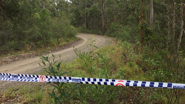 The scene where the body was found in Wakefield.