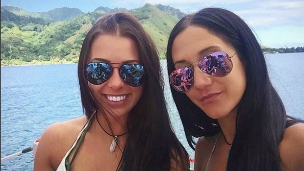 Isabelle Lagace, 28,(right) has pleaded guilty to importing cocaine. Her travel companion Melina Roberce, 22, (left) appears in court again next week.