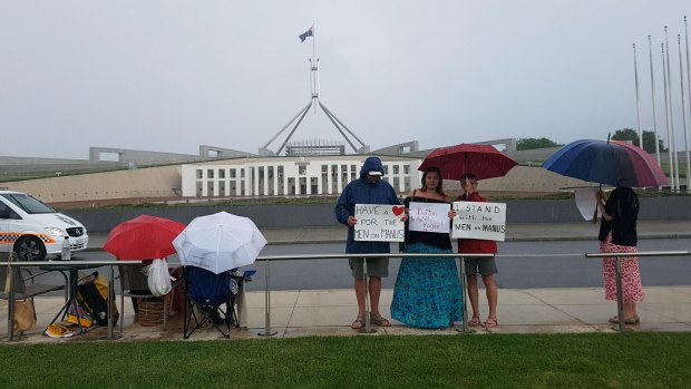 She said no matter the weather, rain, hail or shine, she has sat in front of Parliament house. 