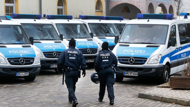 More than 50 sites were target in anti-terrorism raids in and near Frankfurt on Wednesday.