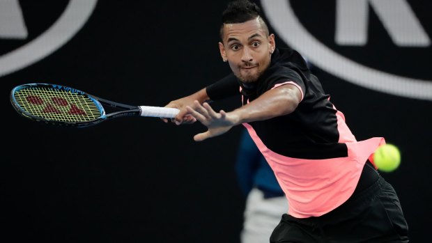 Nick Kyrgios has tamed some of his emotional explosions.