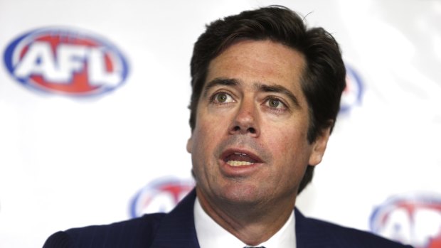 AFL chief Gillon McLachlan has been drug tested.