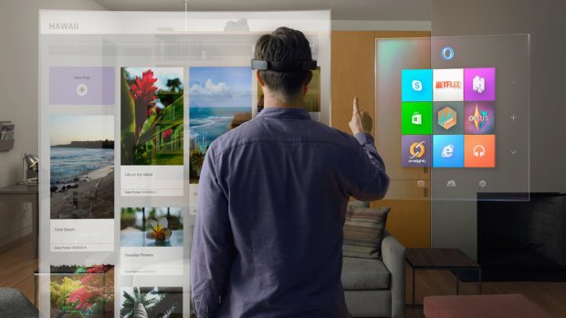 Microsoft has created HoloLens, the holographic headset unveiled in January.