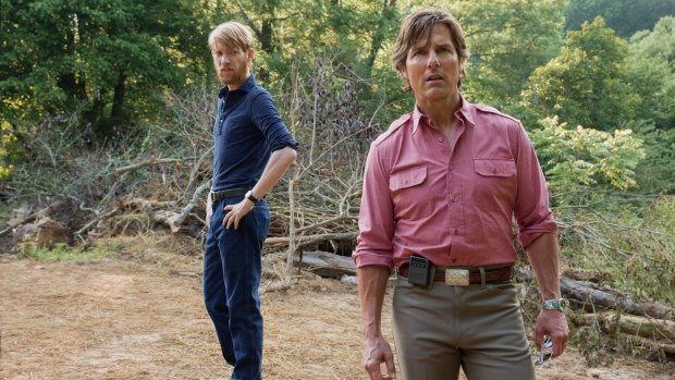 Deft black comedy: Tom Cruise with Domhnall Gleeson (left) in 'American Made'.
