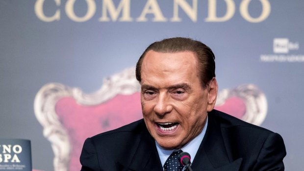 Former Italian PM and leader of Forza Italia party Silvio Berlusconi.