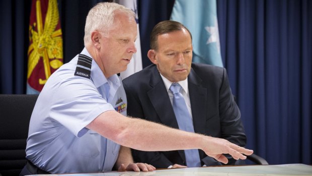 Air Chief Marshal Mark Binskin and Prime Minister Tony Abbott.