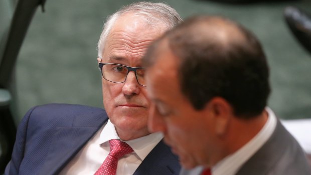 Malcolm Turnbull told question time on Wednesday Mal Brough's "guilt or innocence is not determined by public denunciation".