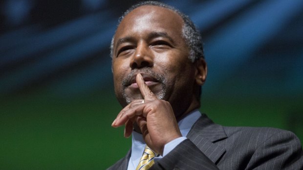 Ben Carson, Republican US presidential candidate.
