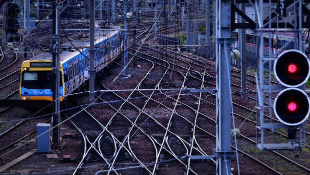 The fire has forced trains to skip Southern Cross station