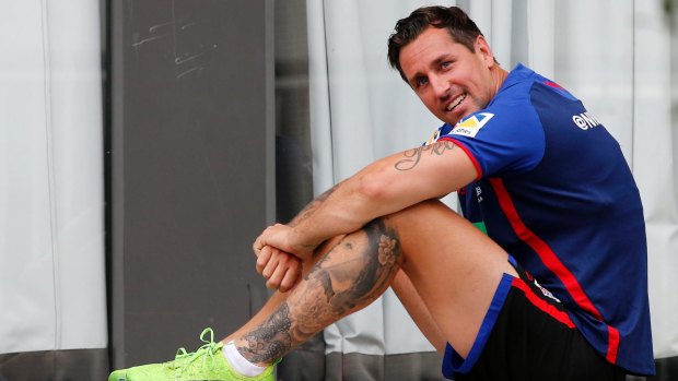Mitchell Pearce is just one of a raft of players who joined the Knights in the off-season.